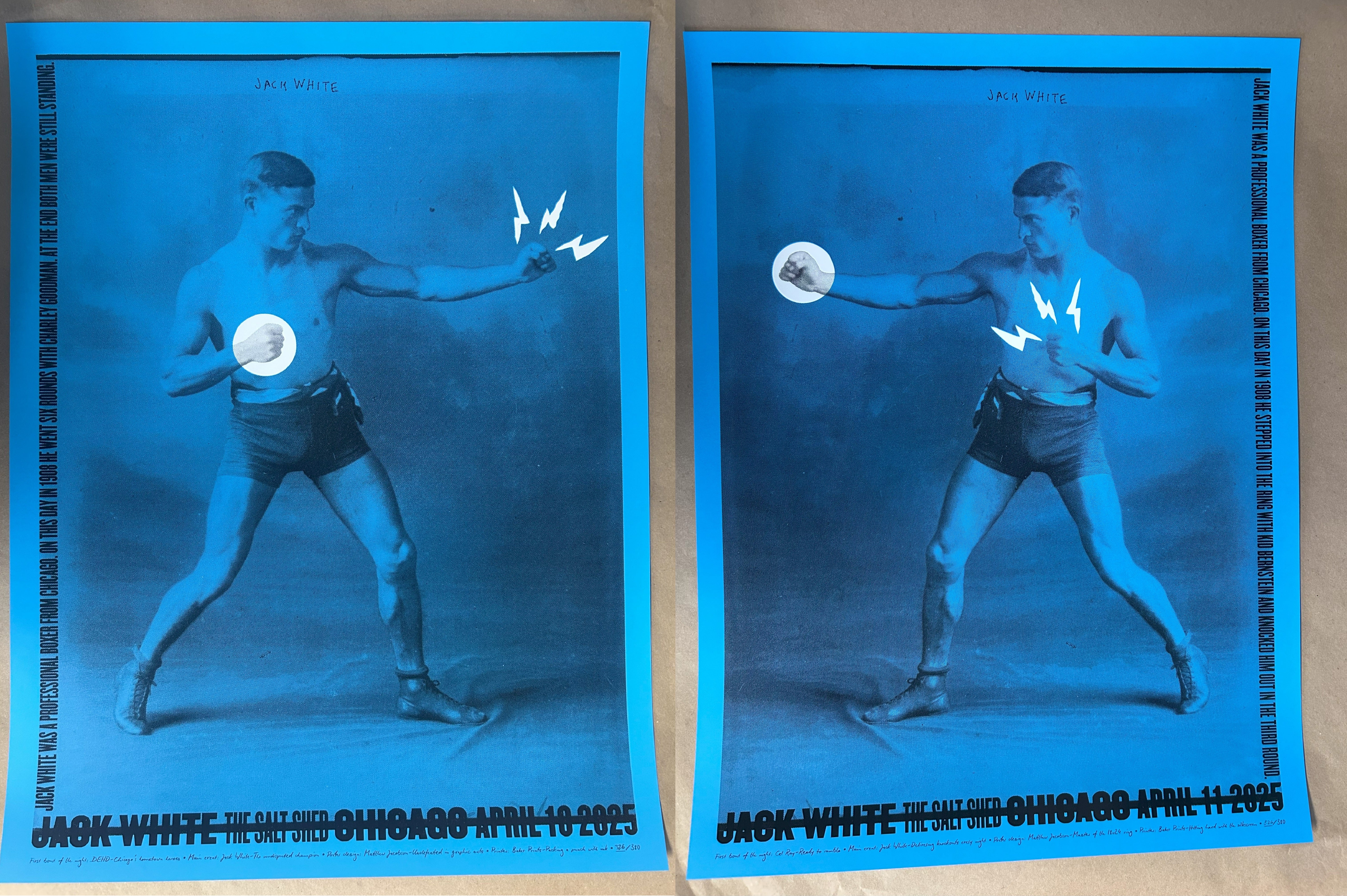 Jack White - 2025 Matthew Jacobson Salt Shed Set of 2 Chicago, IL