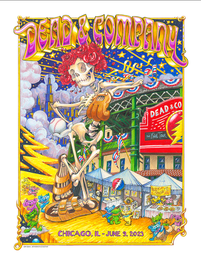 A.J. Masthay Dead & Company Wrigley Field 2023 Night #1 & #2 Set