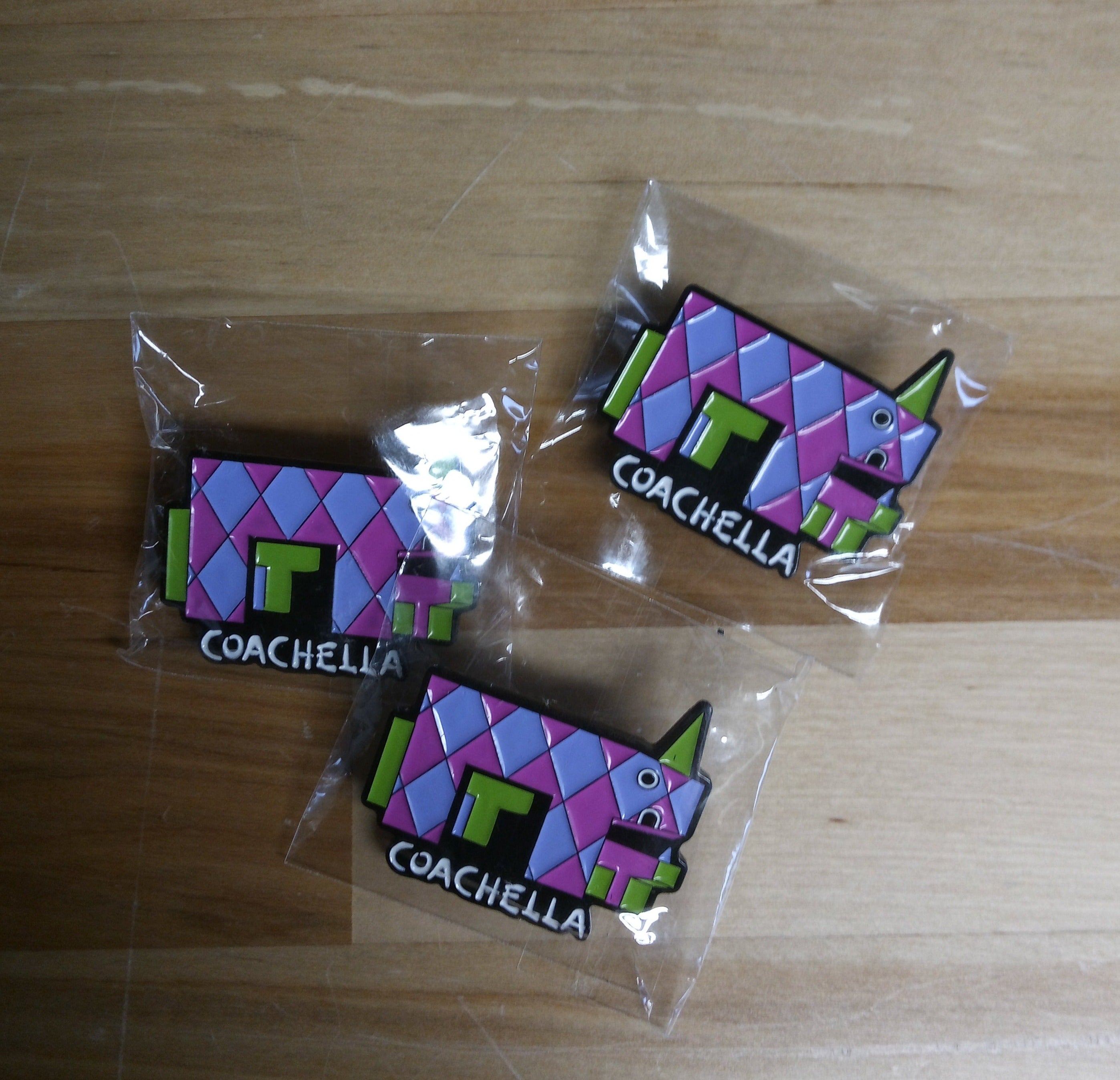 2024 Coachella Pins Set of 3