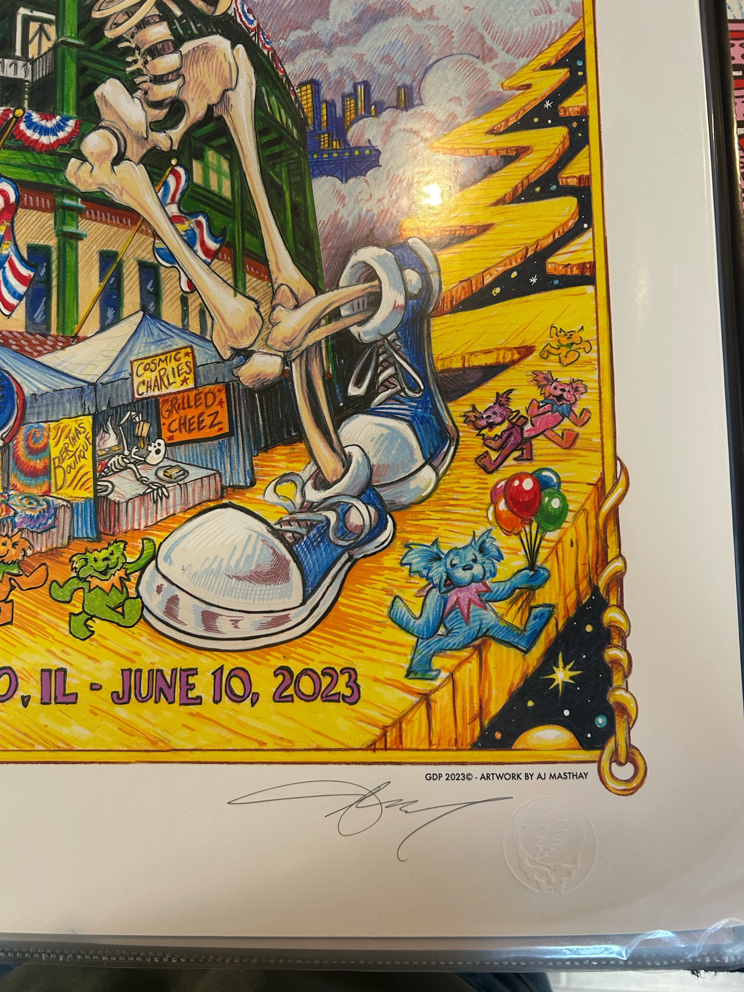 A.J. Masthay Dead & Company Wrigley Field 2023 Night #1 & #2 Set