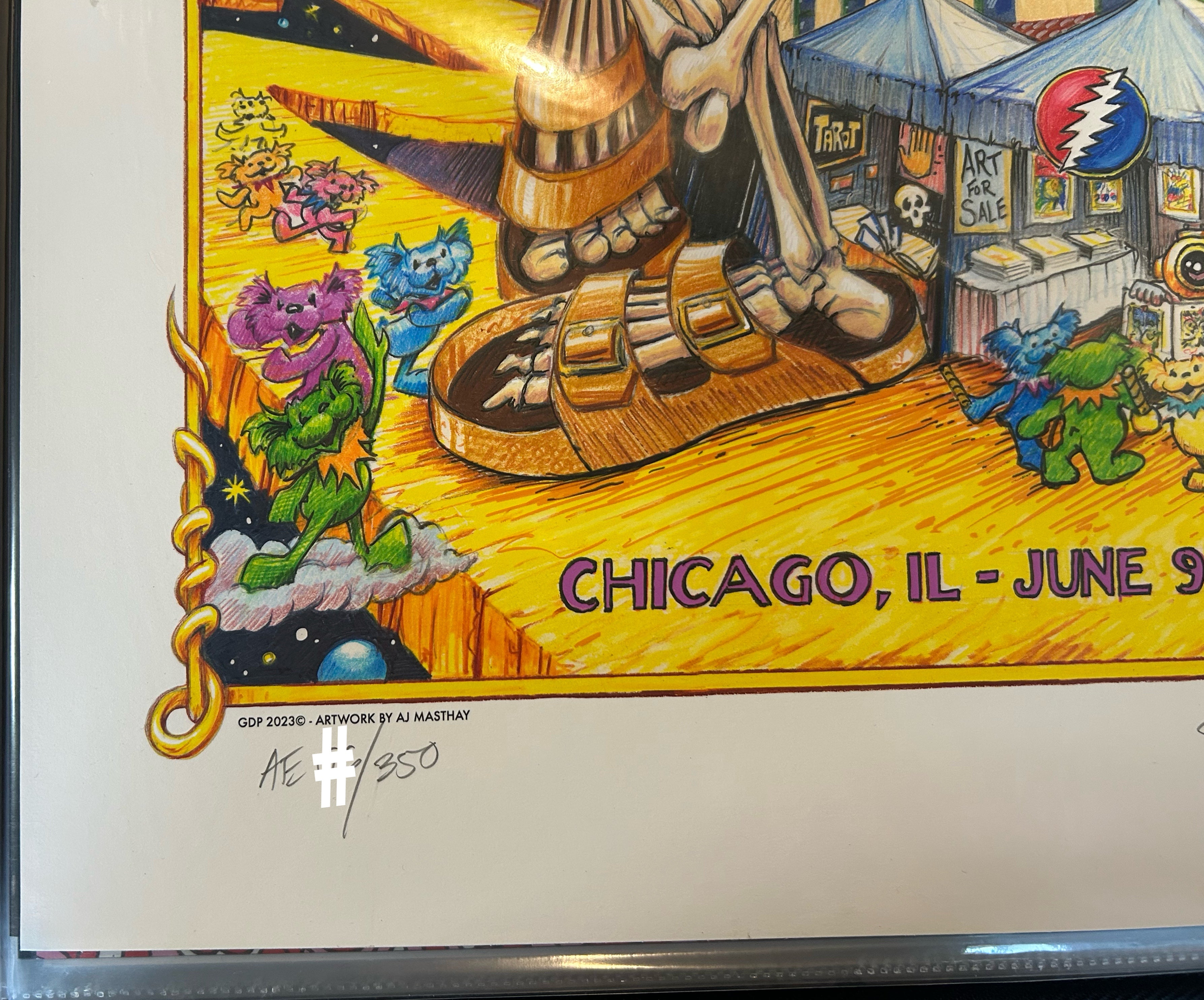 A.J. Masthay Dead & Company Wrigley Field 2023 Night #1 & #2 Set