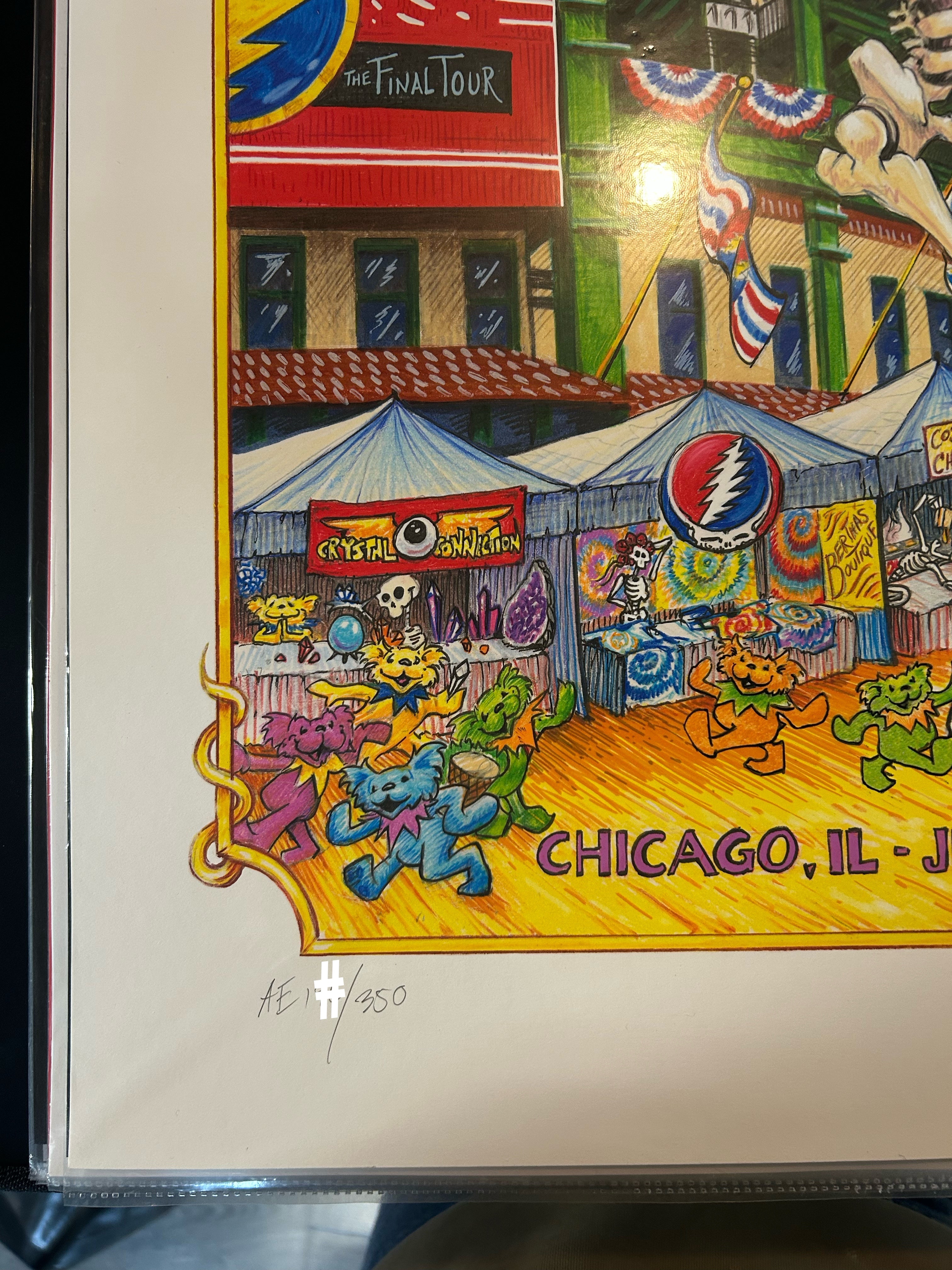 A.J. Masthay Dead & Company Wrigley Field 2023 Night #1 & #2 Set