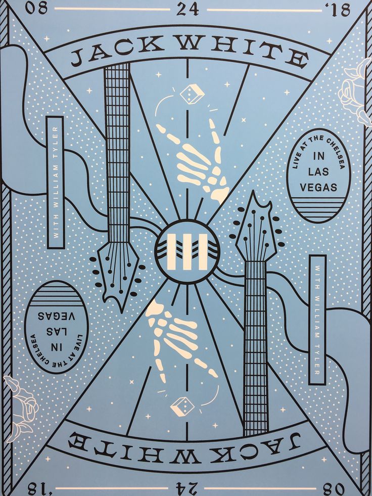 Jack White Ace of Clubs Poster Matthew Jacobson  August 24, 2018, Las Vegas
