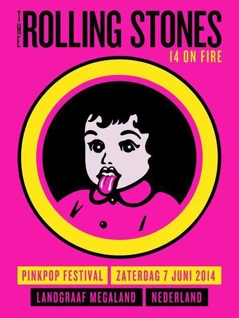 The Rolling Stones 14 On Fire Tour Lithograph Series Asia & European Poster Set