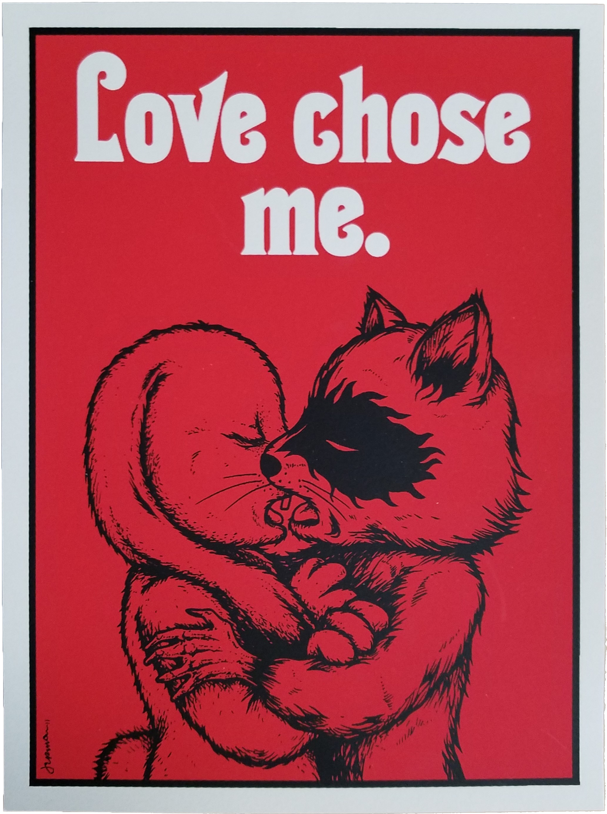 'LOVE CHOSE ME' Jermaine Rogers Handbill/Mini Print