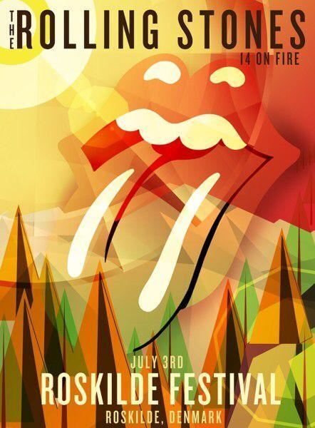 The Rolling Stones 14 On Fire Tour Lithograph Series Asia & European Poster Set