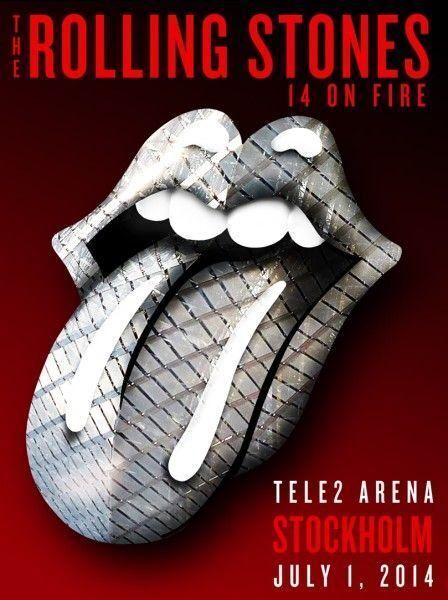 The Rolling Stones 14 On Fire Tour Lithograph Series Asia & European Poster Set