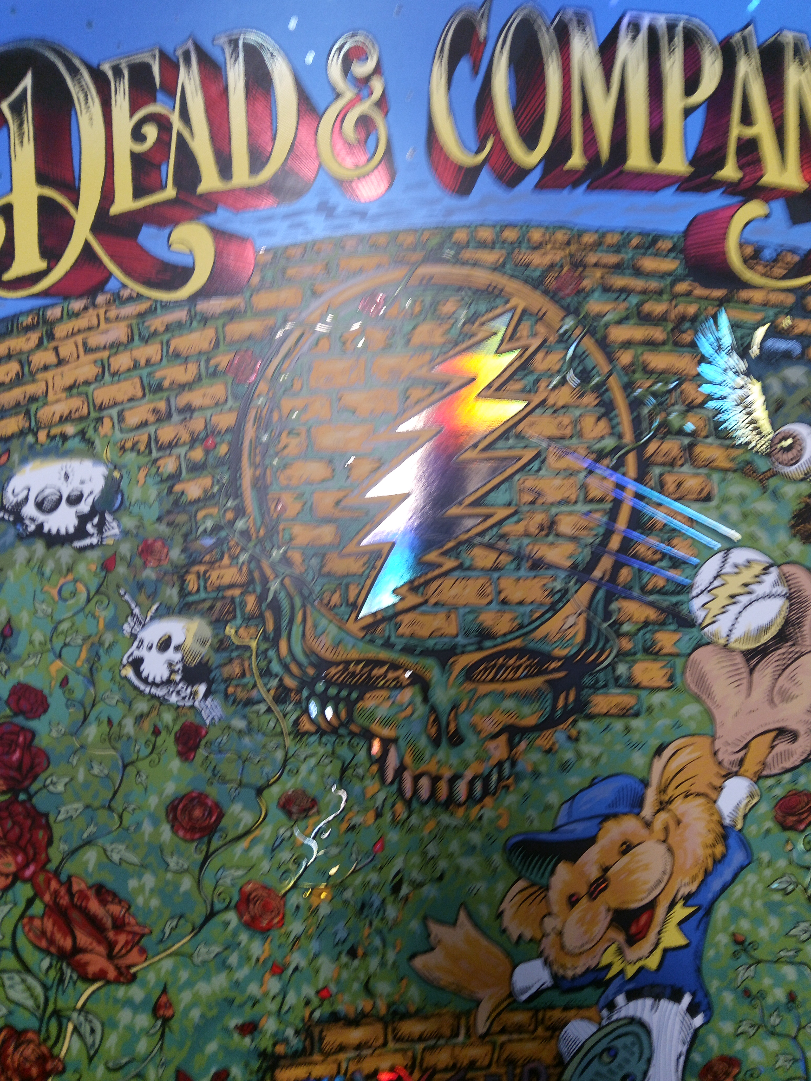AJ Masthay & Mike Dubois Dead & Company Wrigley Field 2019 Foil Screen Print Grateful Dead xx/2450