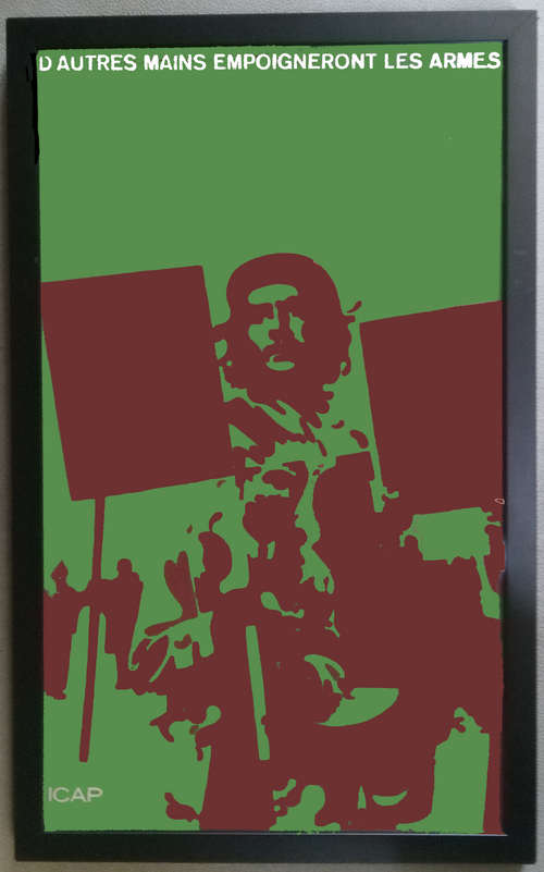 Felix Beltran Cuba Poster - Framed Print - D'Autres Mains Empoigneront Les Armes - Che Guevara