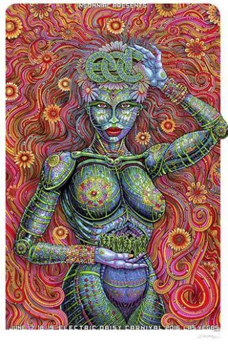 Electric Daisy Carnival 2016 Emek Screenprint Poster xx/100 Signed/Numbered