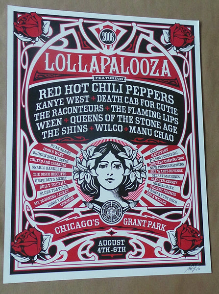 Shepard Fairey Lollapalooza 2006 Chicago – Posterflip.com