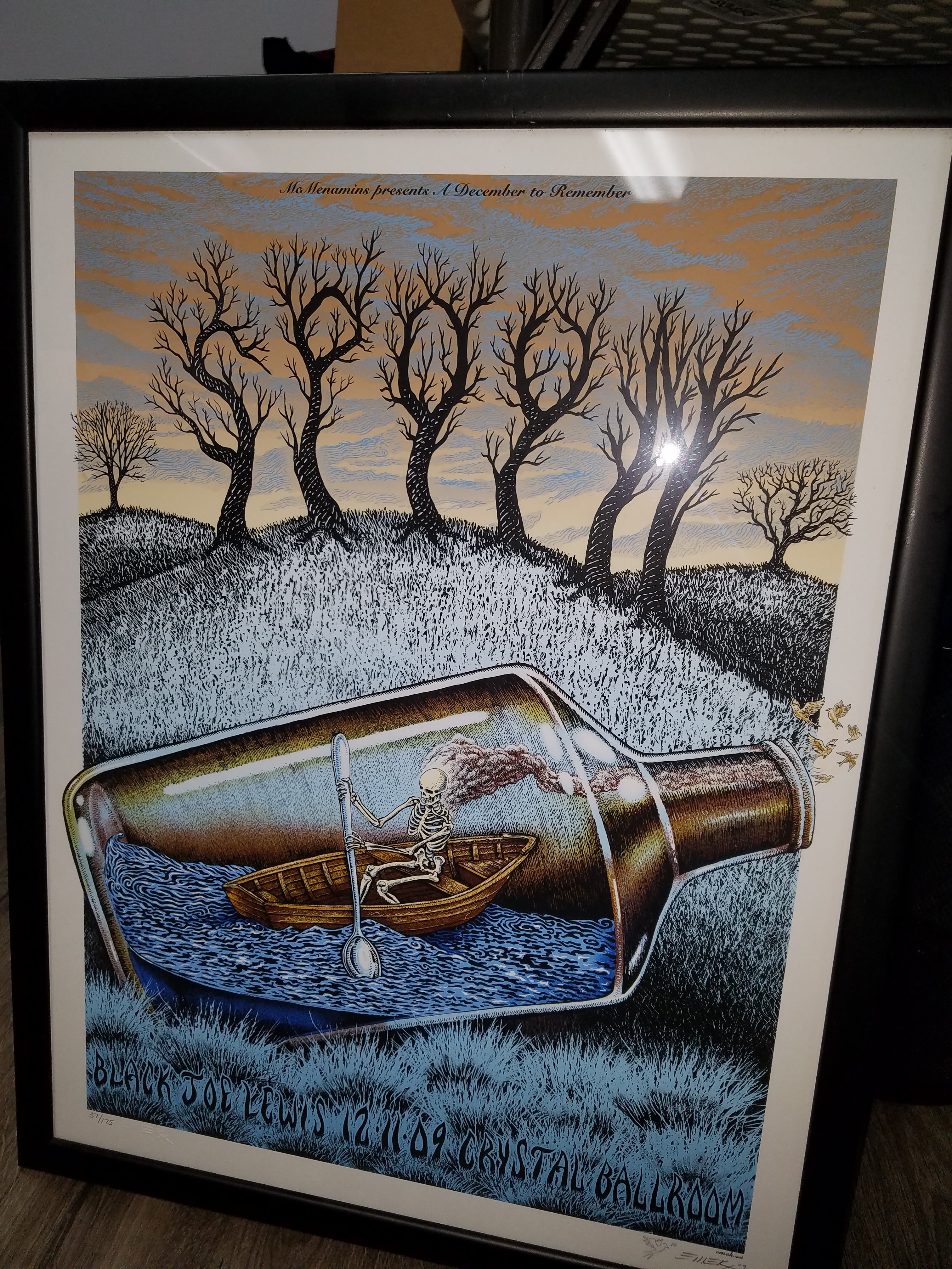 Spoon - Black Joe Lewis 2009 Crystal Ballroom, Portland, OR Poster by Emek