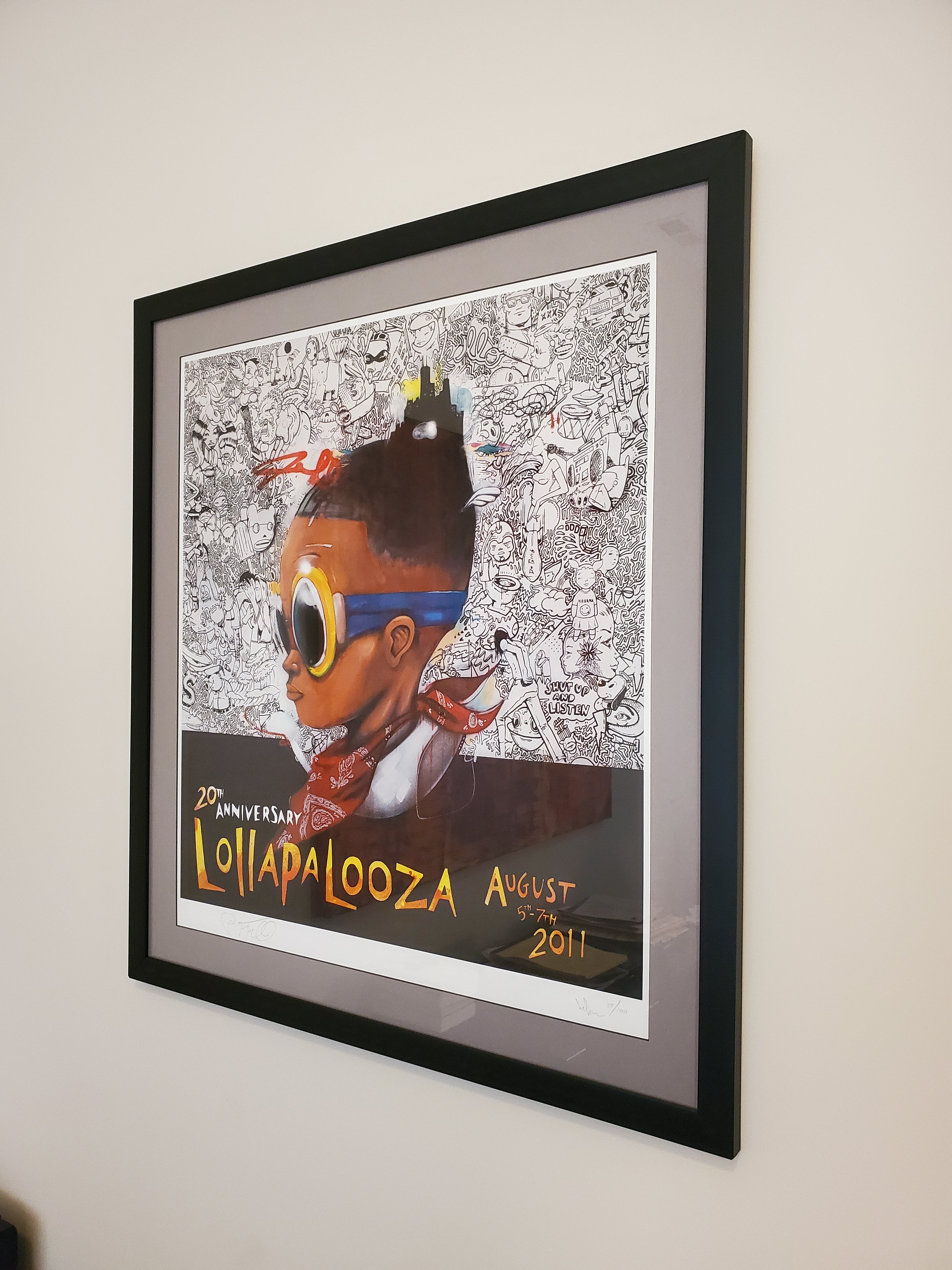 Hebru Brantley Lollapalooza 2011 Poster xx/100