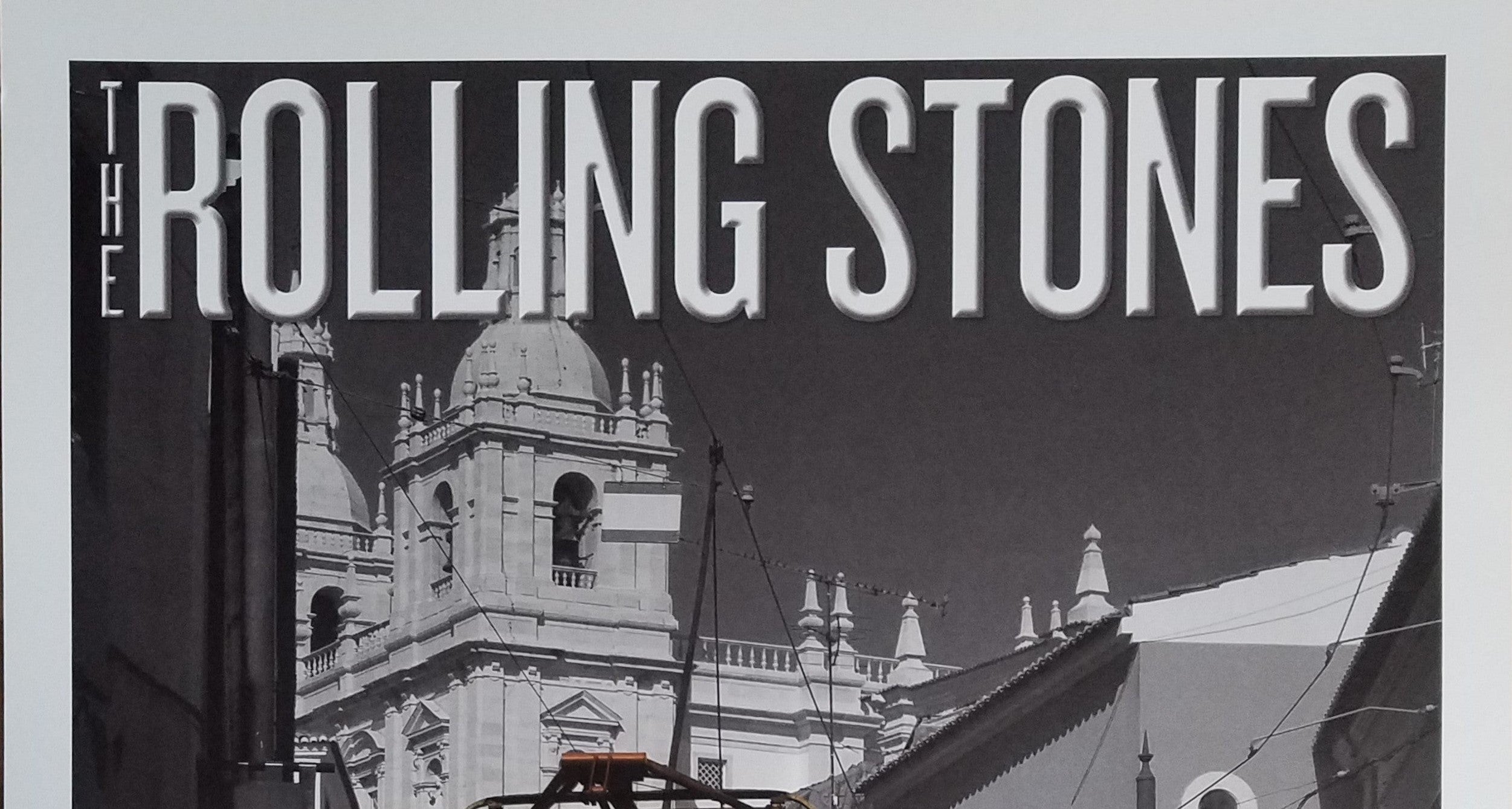 Title: Rolling Stones - 2014 OFFICIAL POSTER LISBON #1  Poster artist:   Edition:  xx/500  Type: Limited edition lithograph   Size: 17" x 23"  Location:  Lisbon, Portugal   Venue:  Rock in Rio Festival   Notes:  1st edition, official poster hand numbered and embossed.  Official poster, Europe 14 On Fire Tour original from the show!