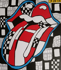 Title: Rolling Stones   Poster artist:   Edition: xx/500  Type: Lithograph   Size: 17" x 23"  Location: Vienna, Austria   Venue: Ernst Happel Stadium   Notes: Official poster, Europe 14 On Fire Tour original from the show!
