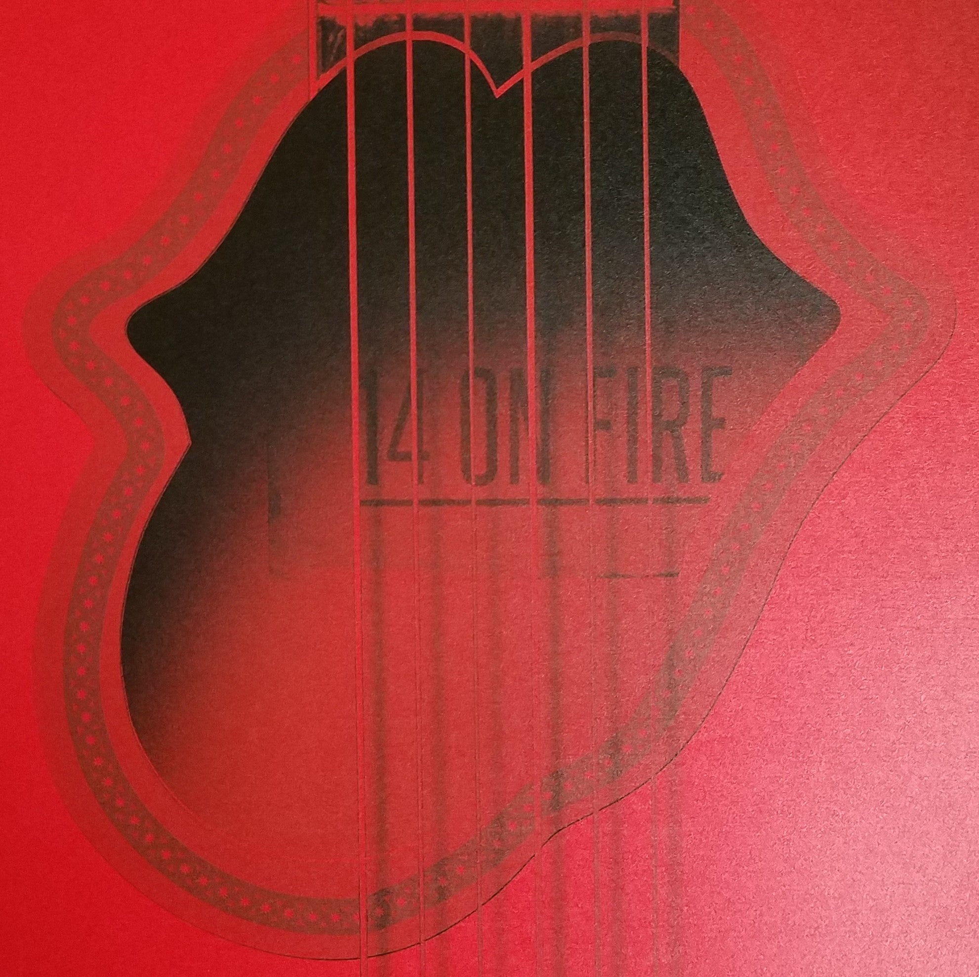Edition:  xx/500  Type: Limited edition lithograph   Size: 17" x 23"  Location: Madrid, Spain   Venue: Bernabeu Stadium   Notes:  1st edition, official poster hand numbered and embossed.  Official poster, Europe 14 On Fire Tour original from the show!