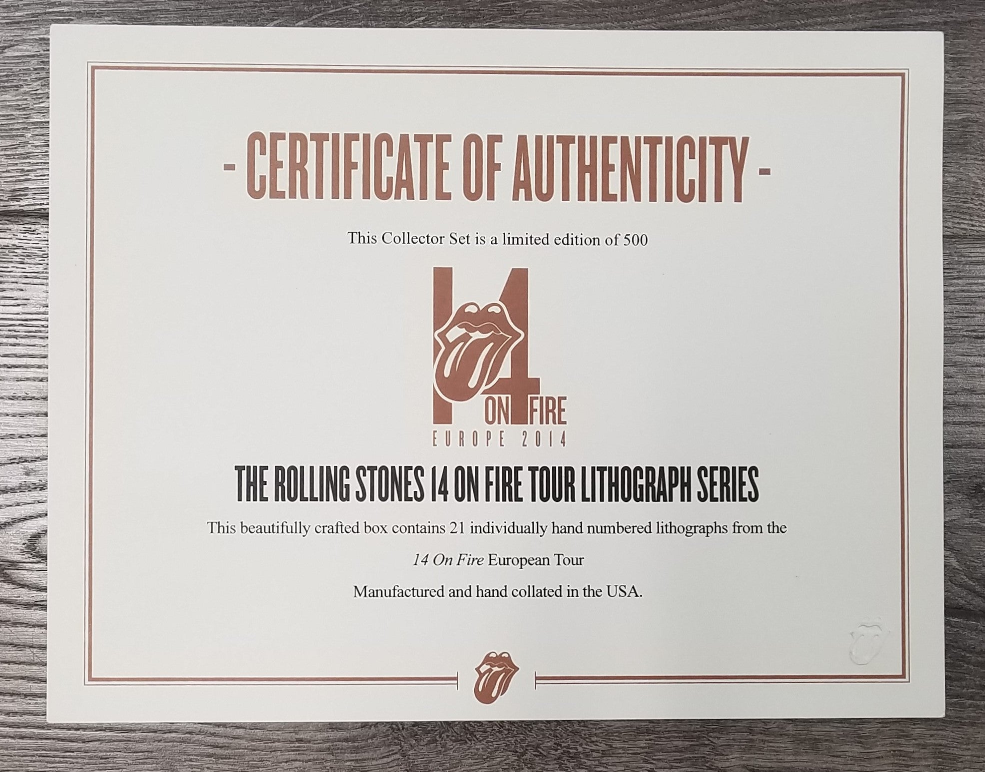 The Rolling Stones 14 On Fire Tour Lithograph Series Asia & European Poster Set