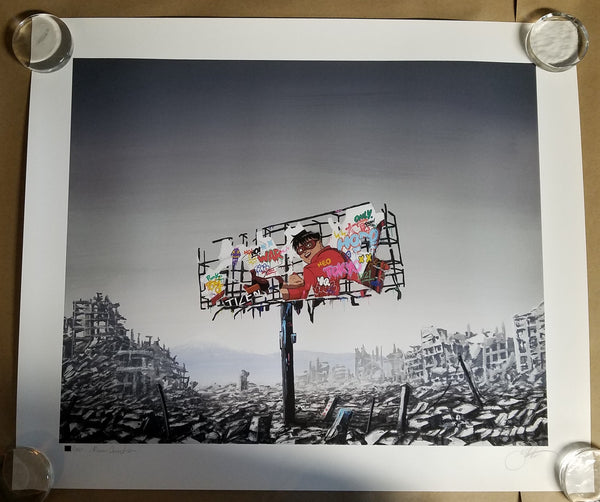 Jeff Gillette & Roamcouch RUINED SIGN NEO TOKYO Poster 2021