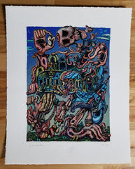 "Disassembled Man" by David Welker. Signed and numbered.