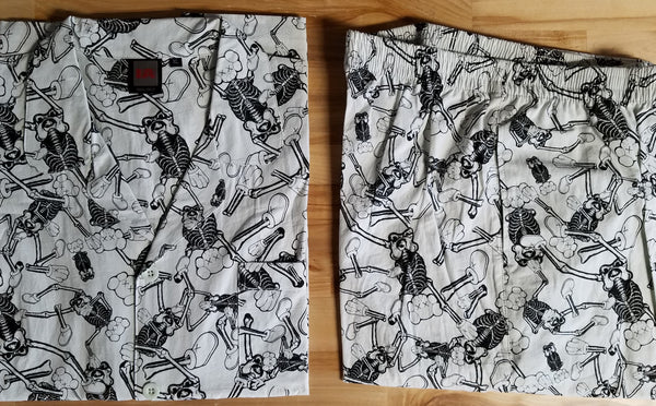 KAWS Skelton Print Pajama Set XL Infinite Archives x – Posterflip.com