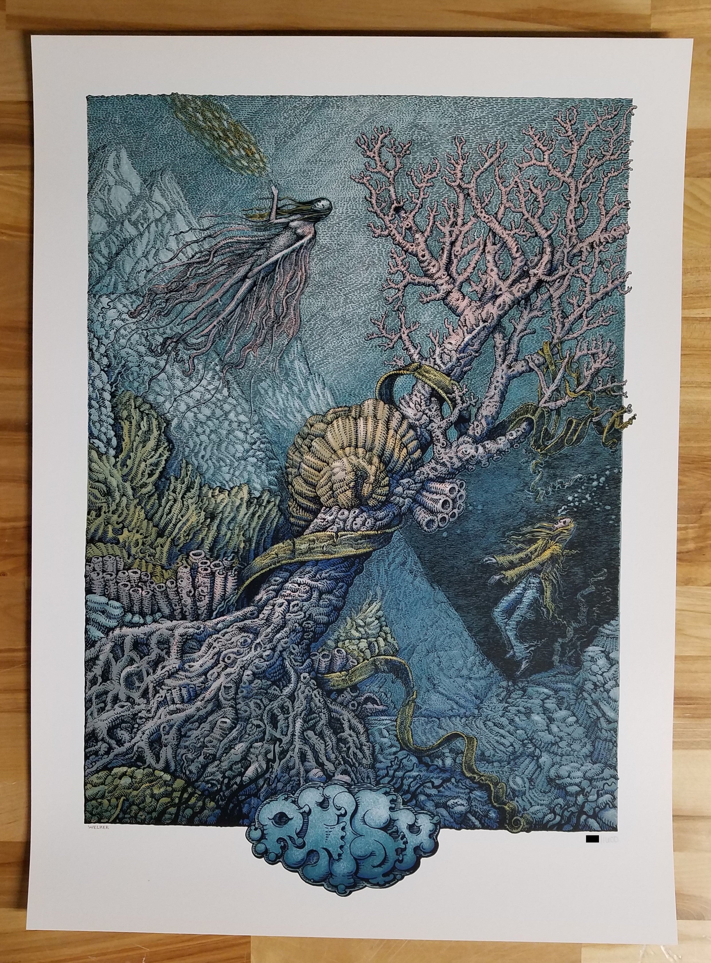 David Welker Phish Song Series 03: Theme From The Bottom LE Poster 2021