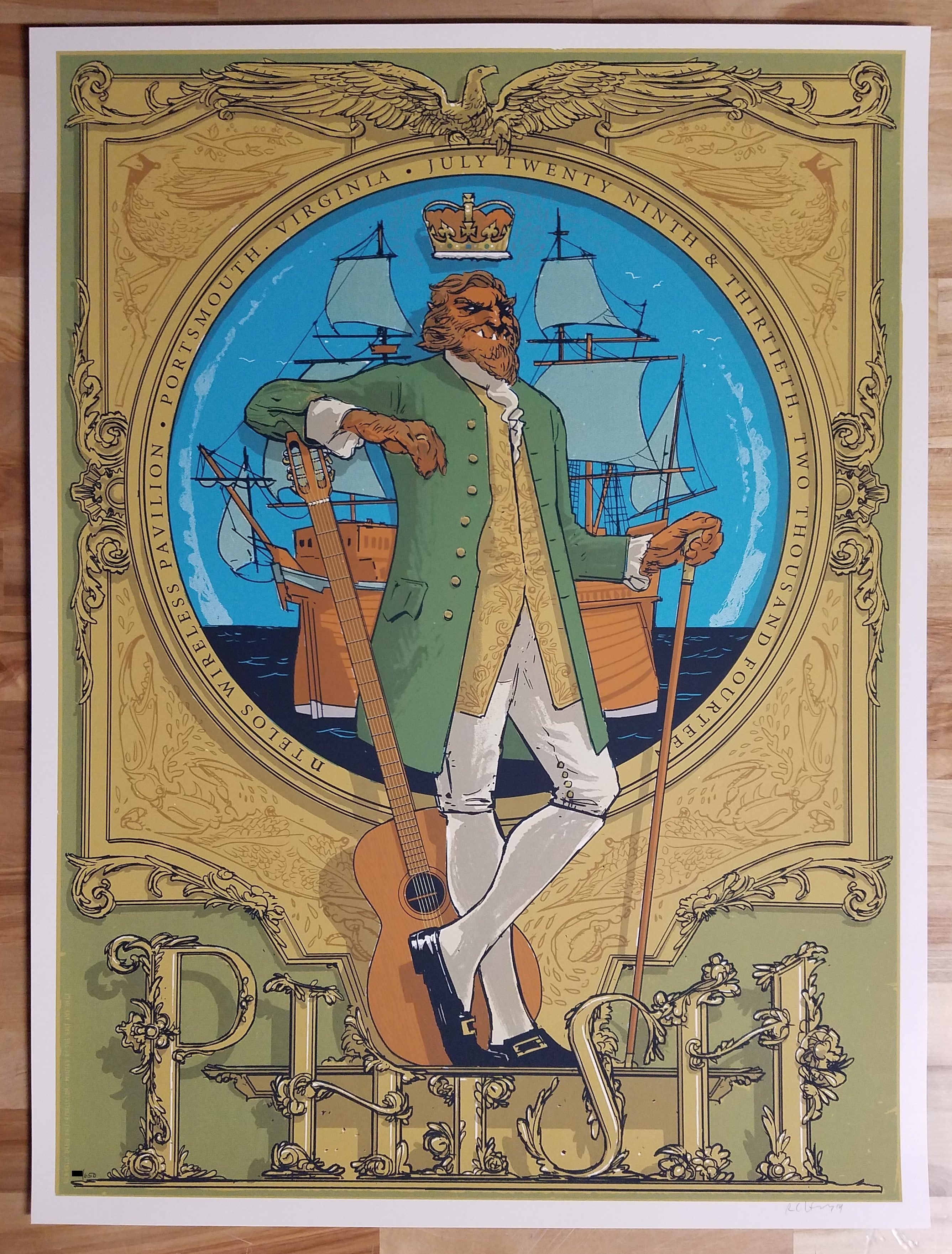 Rich Kelly Phish Summer Tour 2014 Portsmouth  S/N'd xx/650
