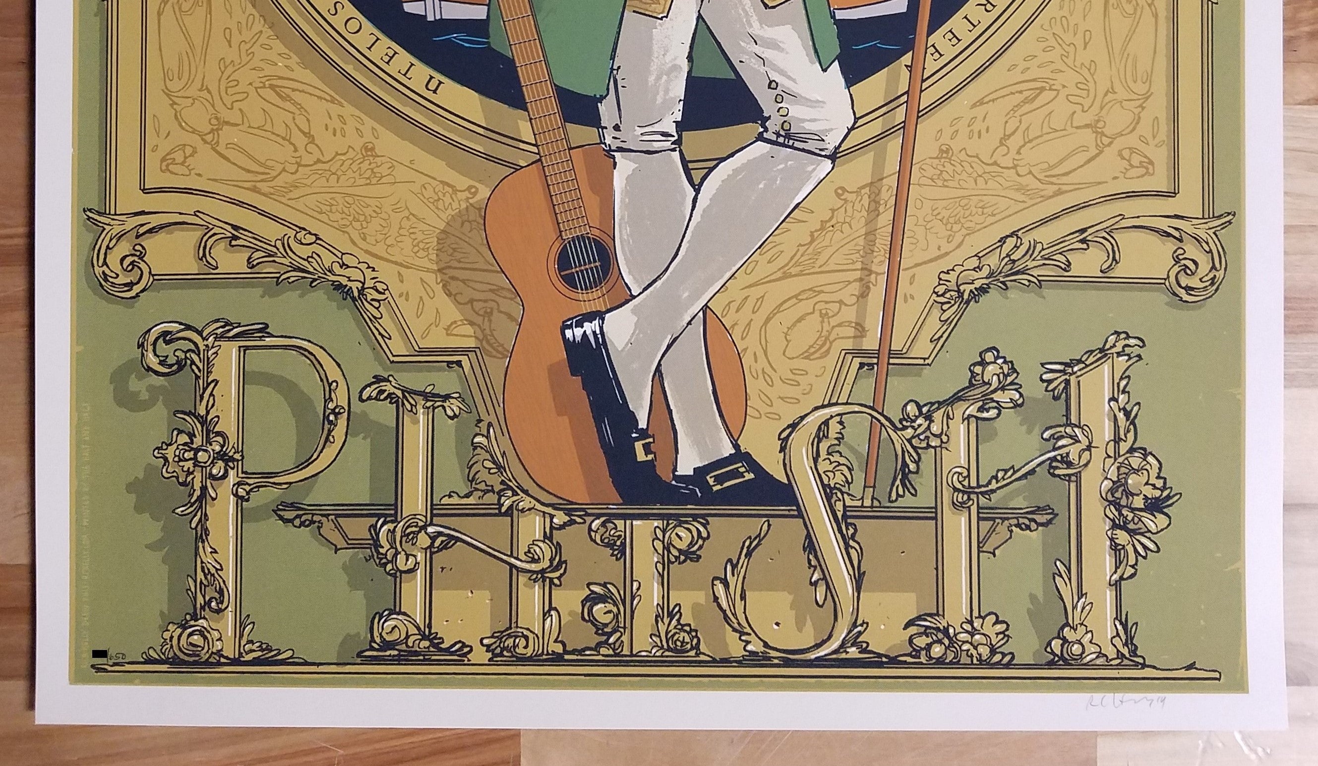 Title: Phish July 29th & 30th, 2014 s/n Poster artist: Kelly Rich Edition: xx/650 Type: Size: 18” x 24” Location: Venue: Ntelos Pavilion Harbor - Portsmouth, VA Venue Notes: Signed and numbered by the artist.  Check out our other listings for more hard-to-find and out-of-print posters
