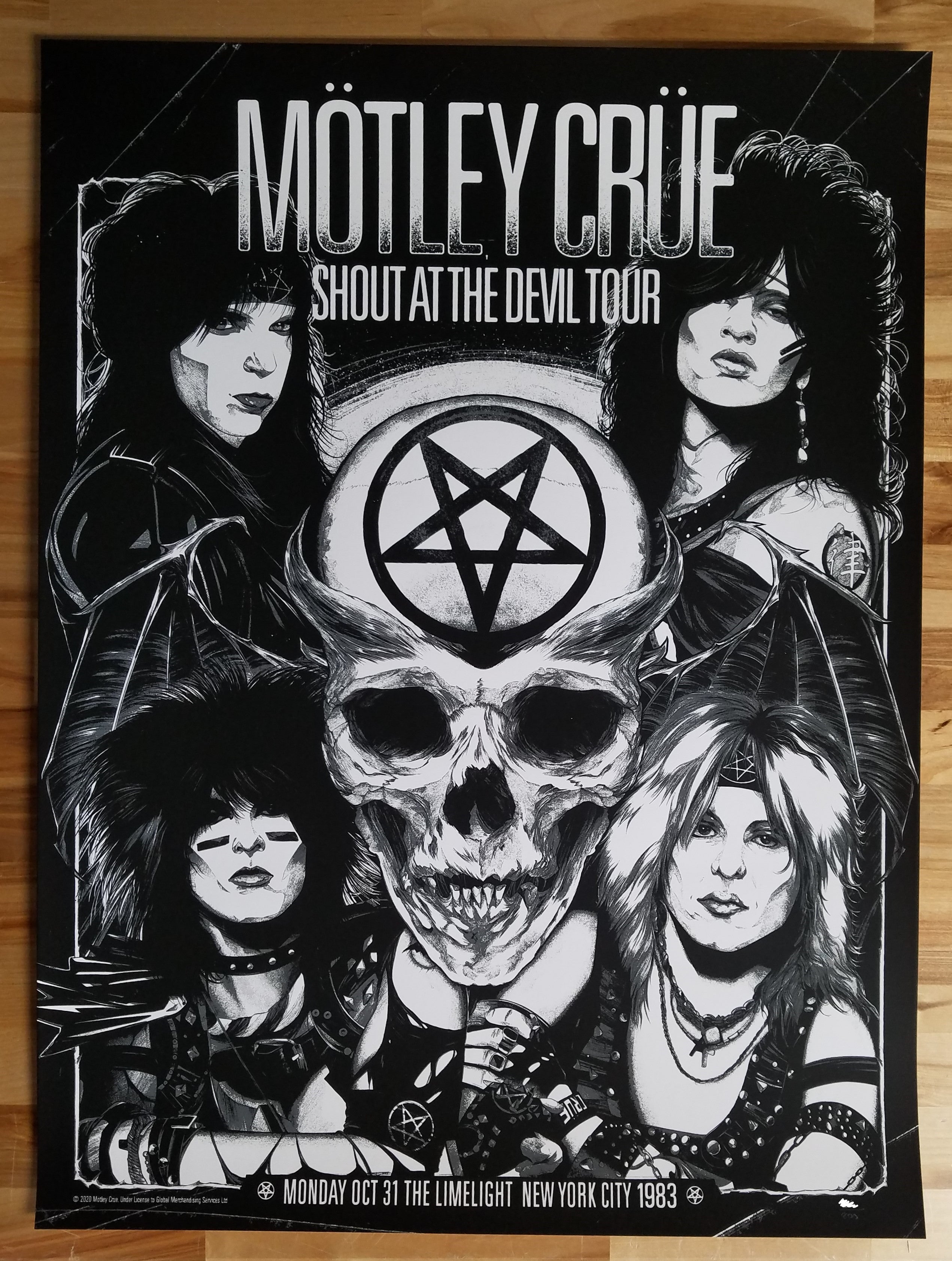 WIldner Lima MÖTLEY CRÜE NEW YORK CITY 1983 Main Edition xx/200