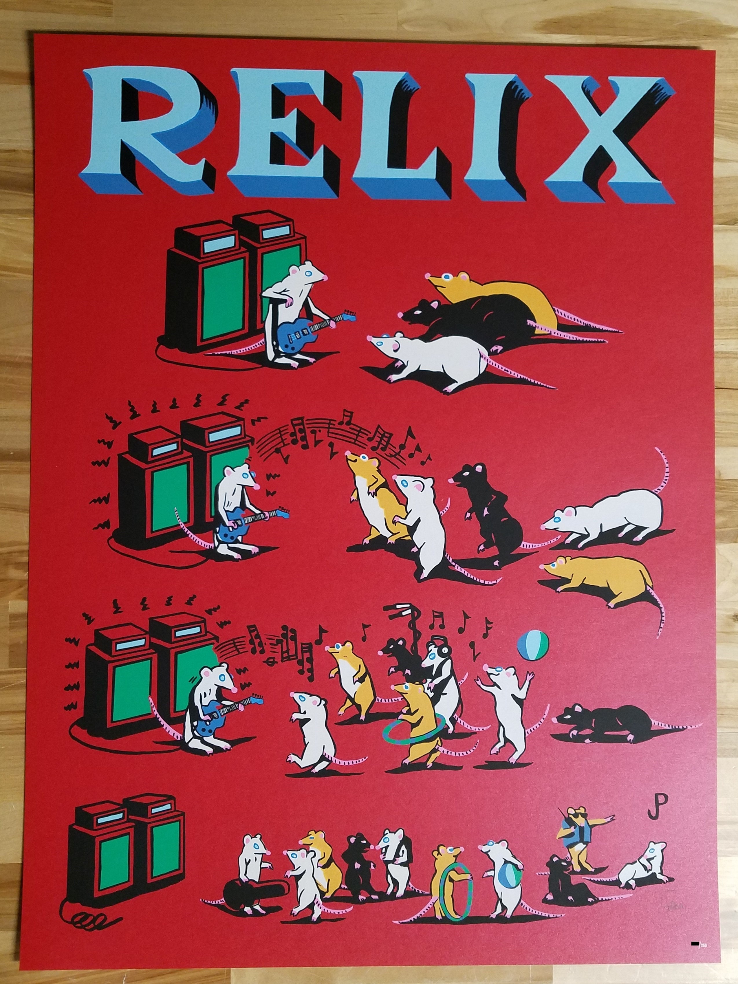 Jim Pollock x Relix Magazine Pied Piper 3 Print Set 3 Poster Numbered Set