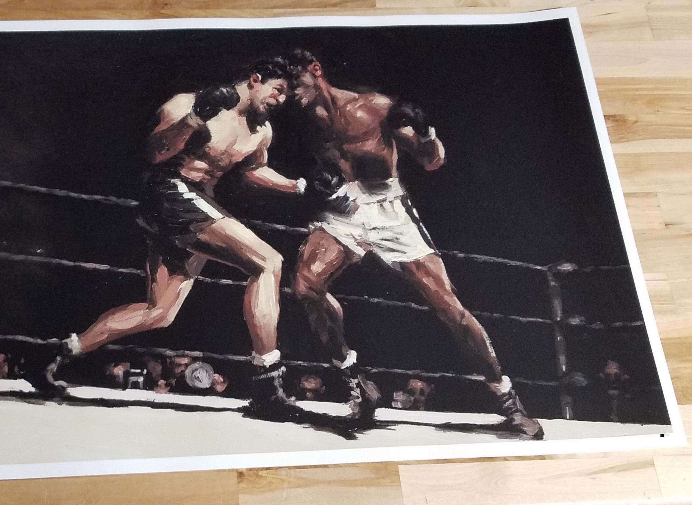 Title: Raging  Artist: Alistair Little  Edition:  xx/75  Type:  Fine Art Giclee  Size: 36" x 18"  Notes:  Released in 2021.  Print is stored flat in very good condition. Following purchase, prints are rolled in archival paper and shipped with bubble wrap in sturdy cardboard tubes.  Check out our other listings for more hard-to-find and out-of-print posters.