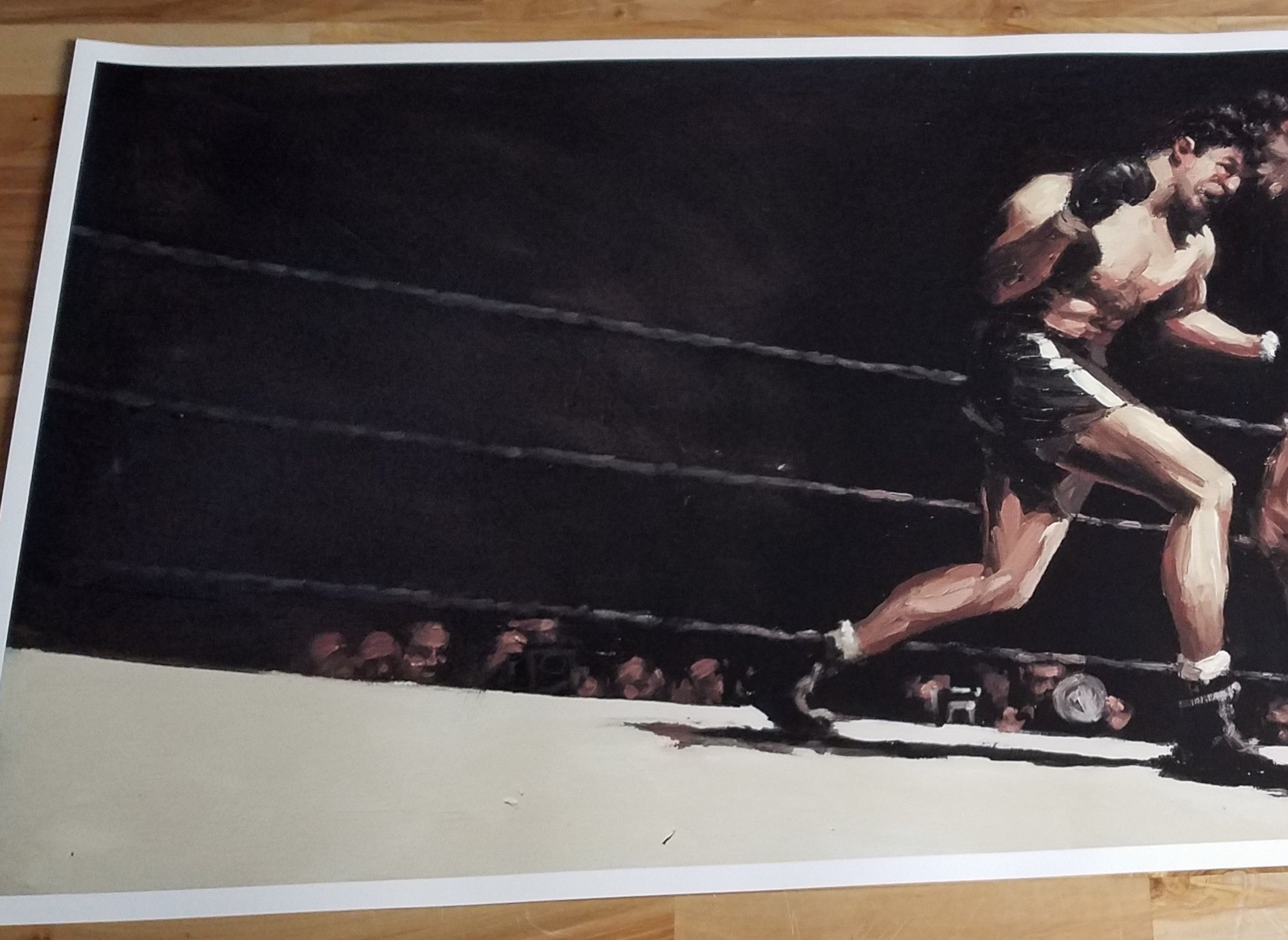 Title: Raging  Artist: Alistair Little  Edition:  xx/75  Type:  Fine Art Giclee  Size: 36" x 18"  Notes:  Released in 2021.  Print is stored flat in very good condition. Following purchase, prints are rolled in archival paper and shipped with bubble wrap in sturdy cardboard tubes.  Check out our other listings for more hard-to-find and out-of-print posters.