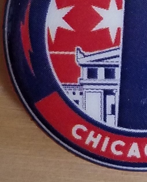 Title: Pearl Jam Hancock Building Pin Type: Pin Size: 1" x 1" Notes: Purchased from the Pearl Jam Merch Tent outside of Wrigley field on August 16, 2018.
