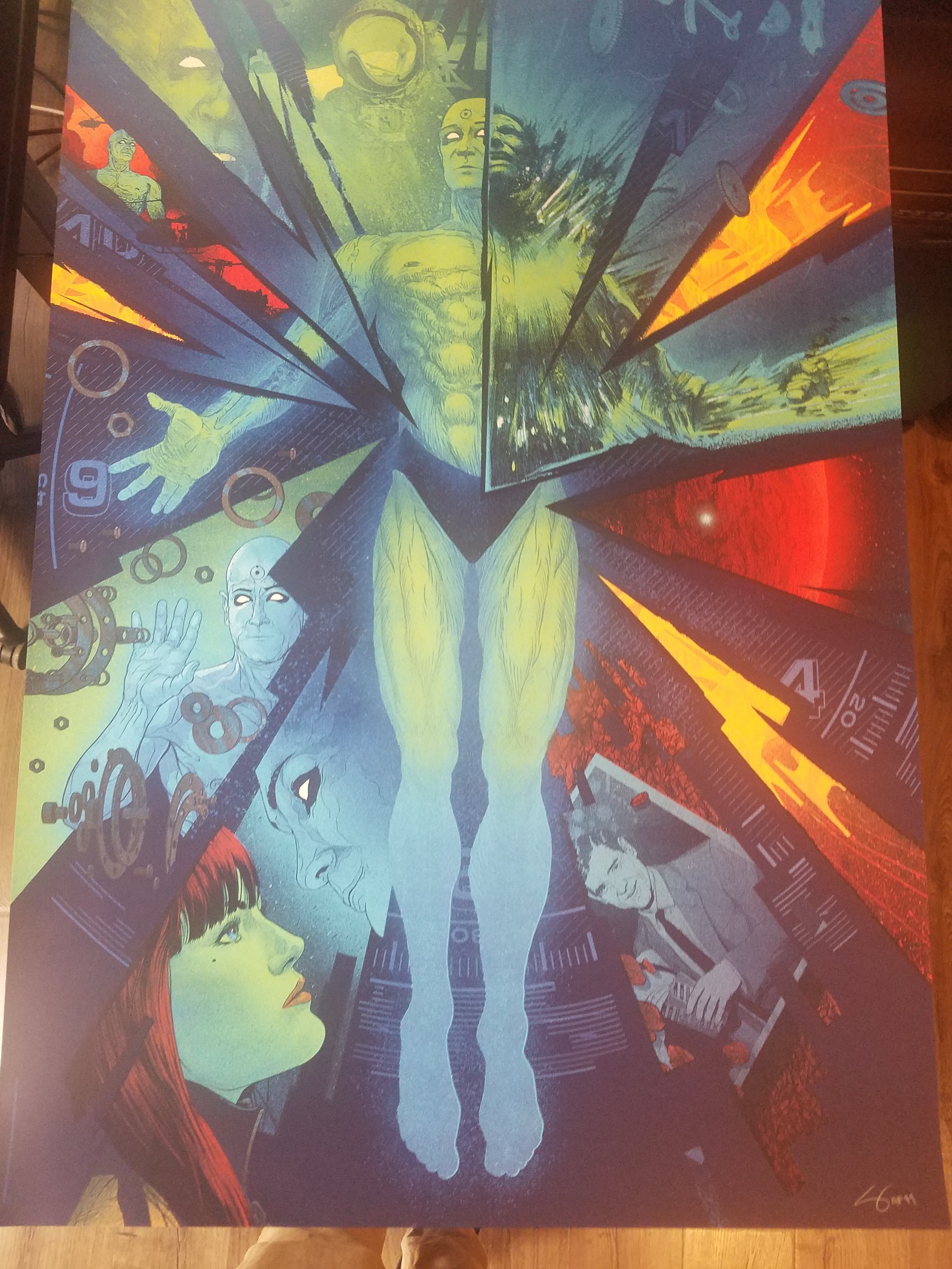 Kevin Tong Screenprint Watchmen x/125, S/N'd 2013