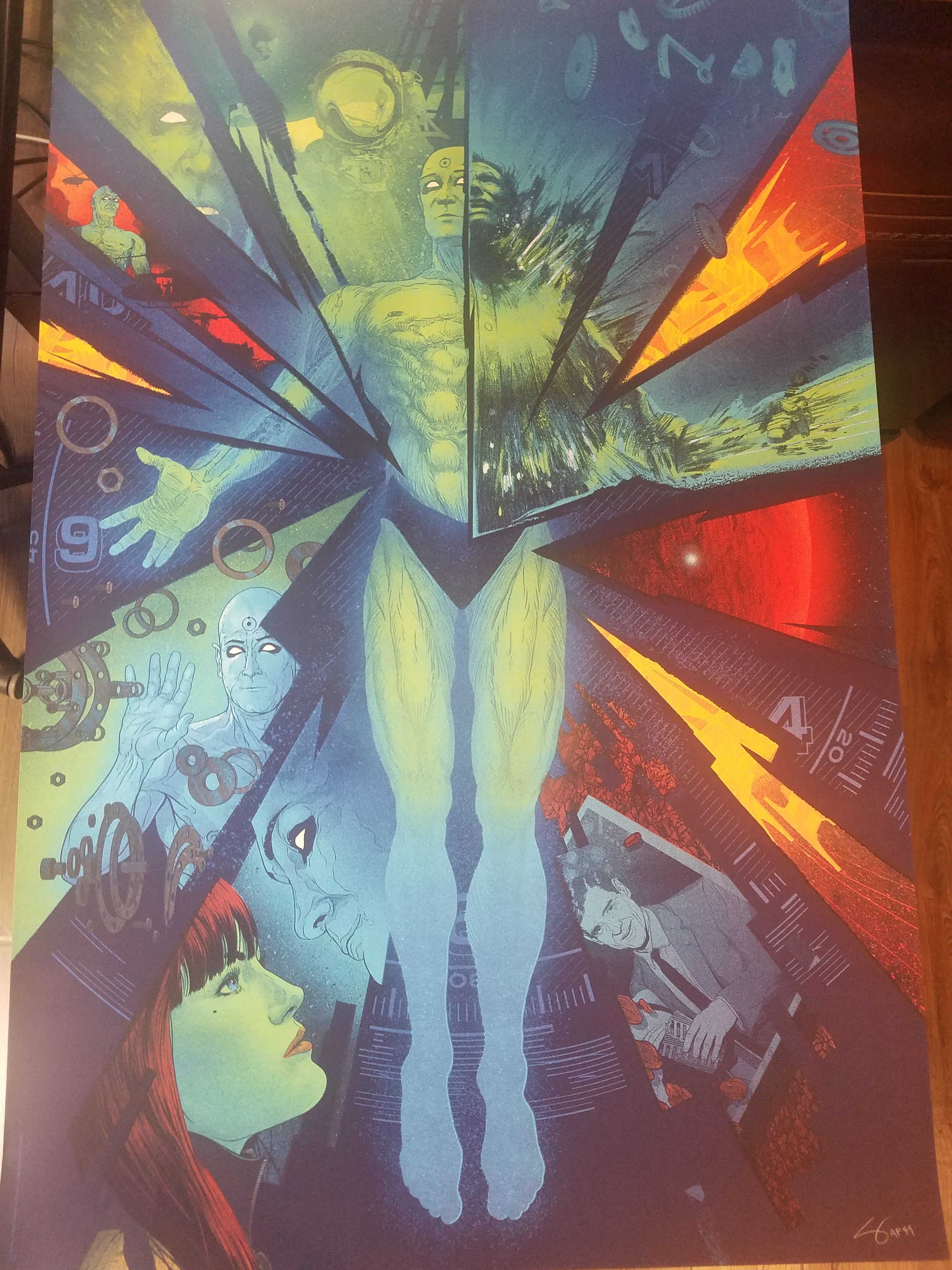 Kevin Tong Screenprint Watchmen x/125, S/N'd 2013