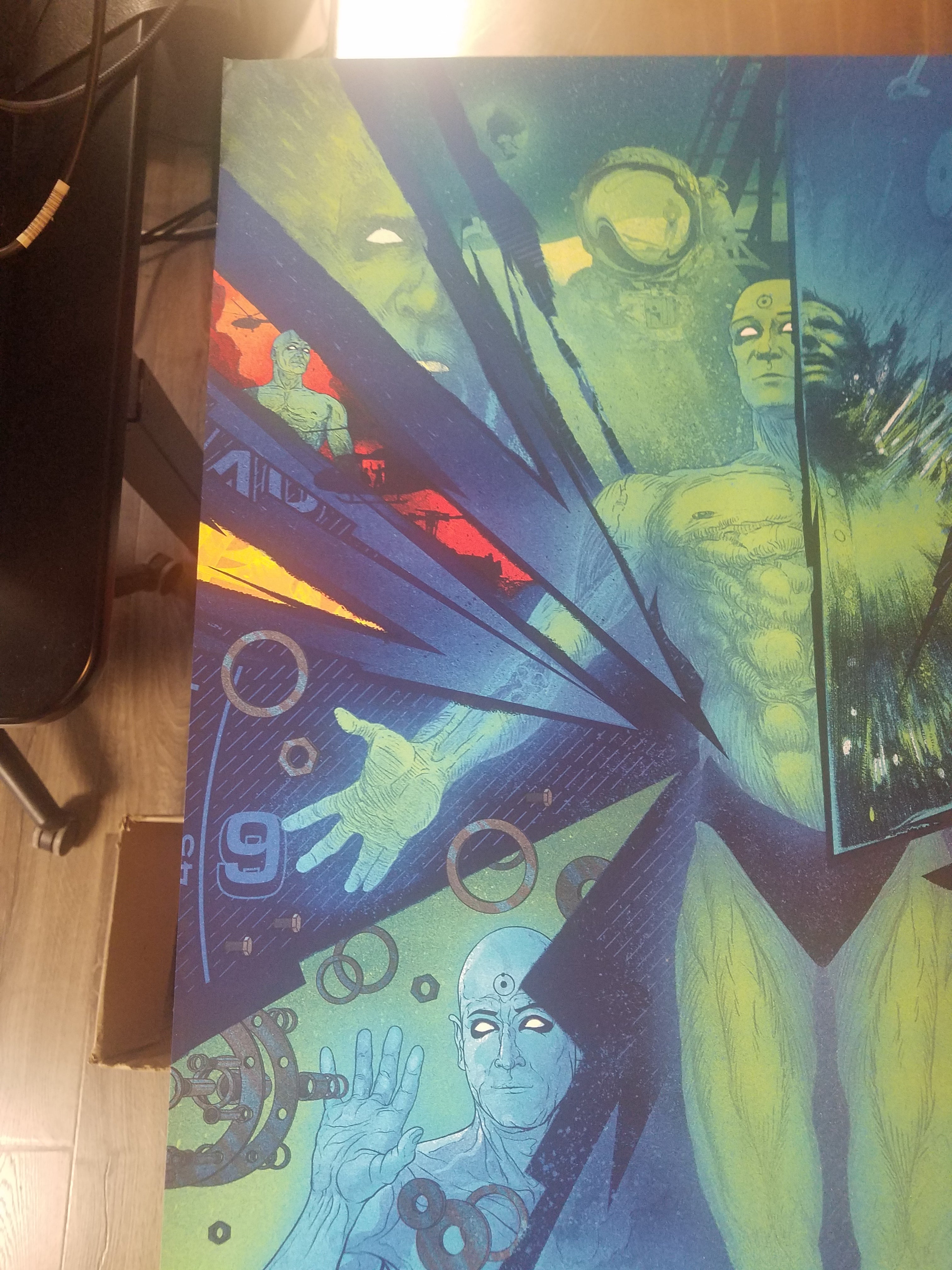 Kevin Tong Screenprint Watchmen x/125, S/N'd 2013