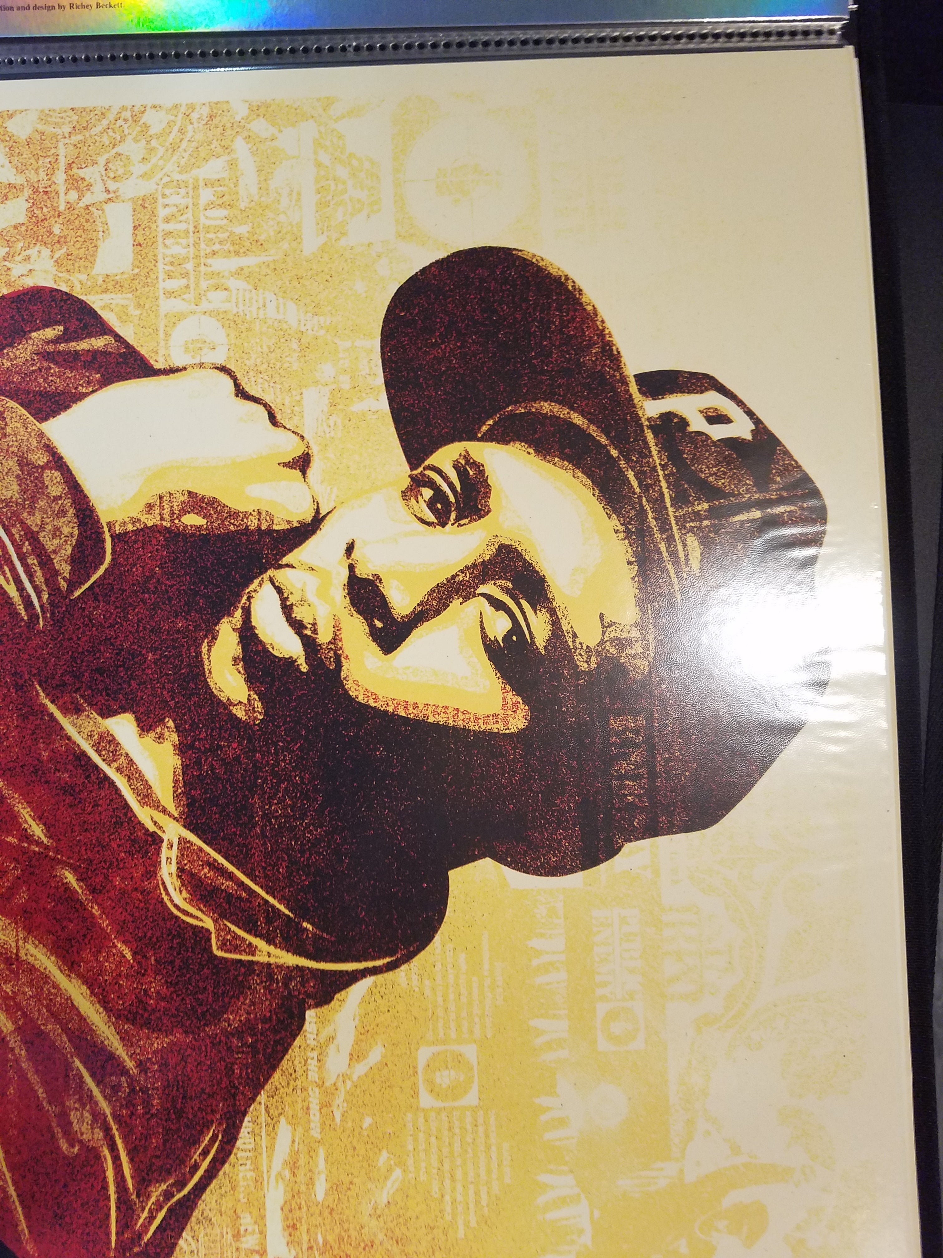 Chuck D, 2019  Shepard Fairey's 2018 Limited Edition run of 450, Signed by Shepard Fairey, Chuck D and Janette Beckman.  Printed on Cream Speckle Tone Paper   Ready to Ship!