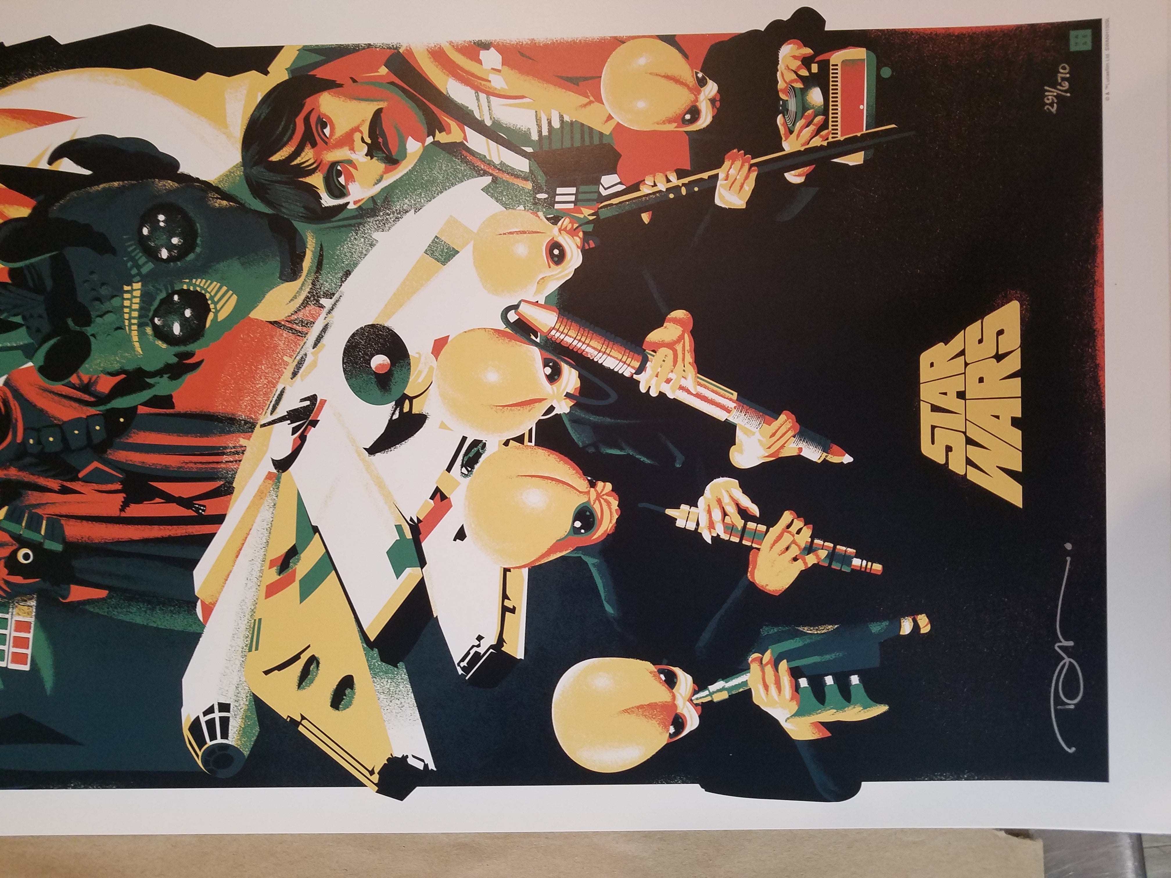 Star Wars Trilogy Set.  SIGNED and hand-numbered lithograph edition of 670.