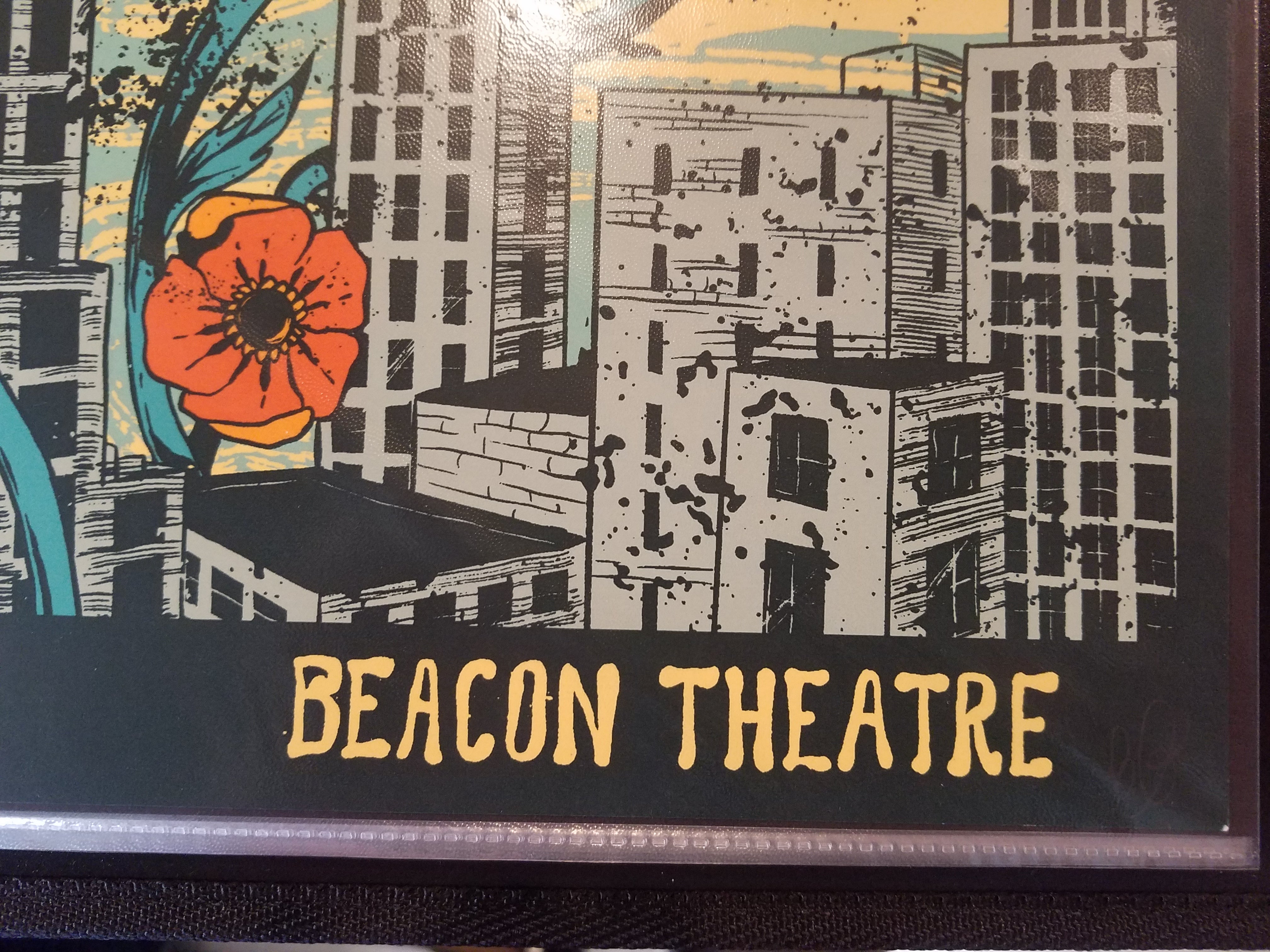 Title:  Eddie Vedder 2/3/22 Beacon Theatre AP Poster  Poster artist:  Evangeline Gallagher  Edition:  xx/100 s/n  Type:  Screen Print  Size:  24" x 18"  Location: New York, NY  Venue: Beacon Theatre  Notes:   Signed and numbered by artist.  7-color print.  In house ready to ship!