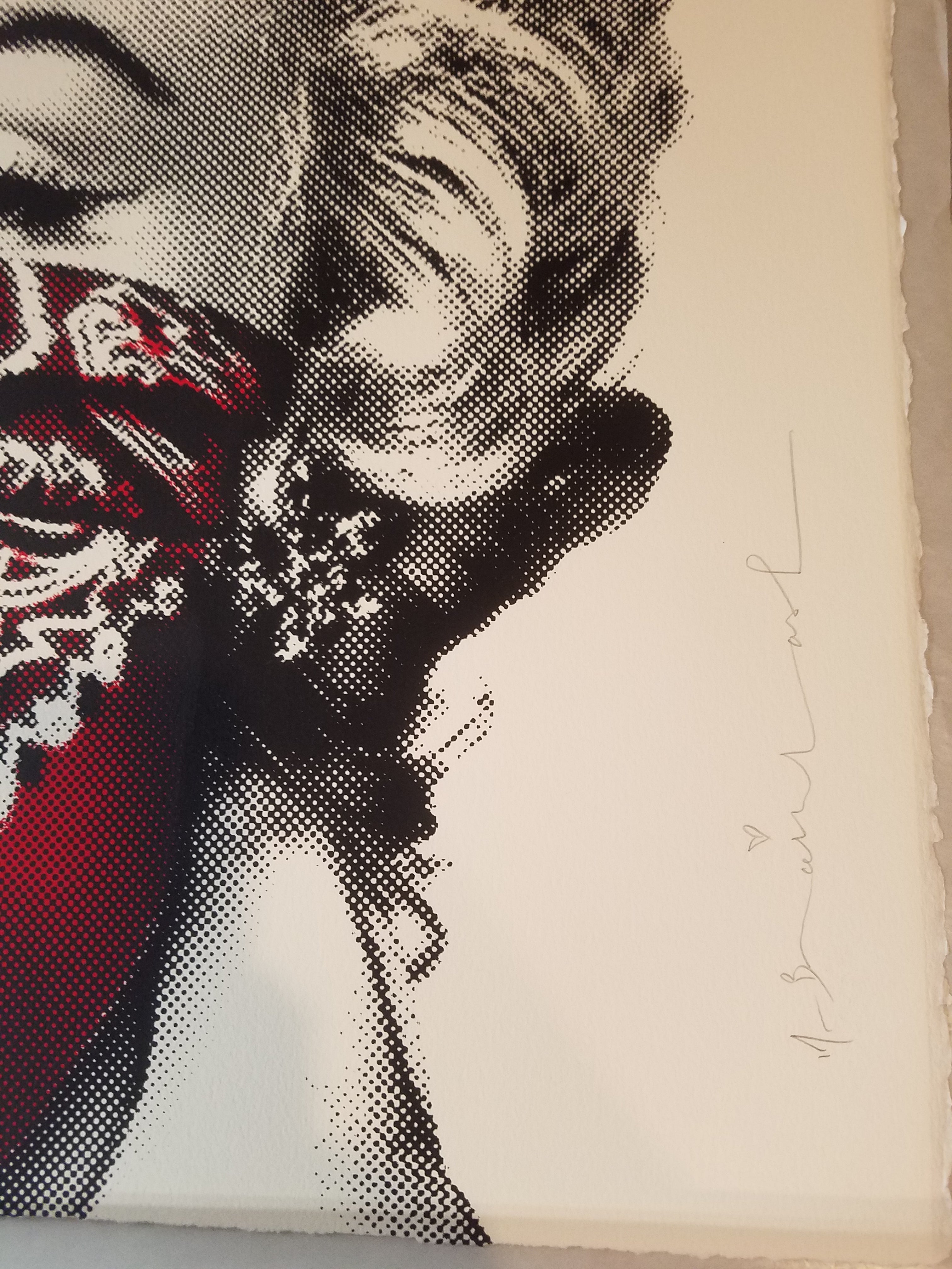 Mr. Brainwash STAY SAFE RED xx/50 Marilyn Monroe MBW poster 2020