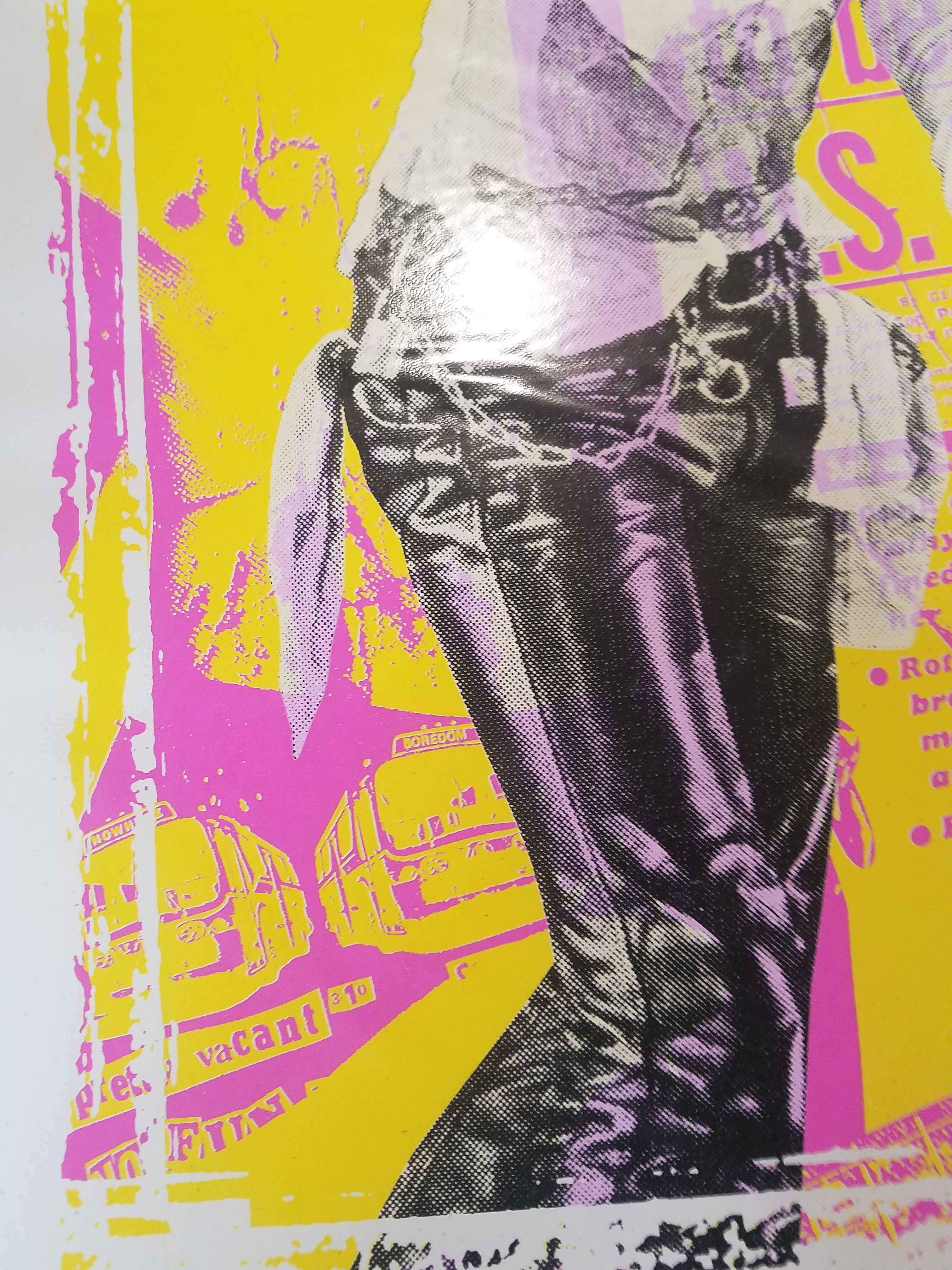Title: Sex Pistols - 2013  Artist: Jeremy Jones  Edition: Limited Edition Screen Printed Poster of 15, signed and numbered by the artist  Type:  4-color screen printed poster  Size: 18" x 24"  Notes: Check out our other listings for more hard-to-find and out-of-print posters.
