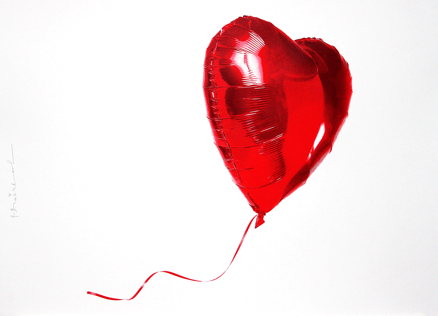 Mr. Brainwash Follow Your Love Valentine's Day Screenprint Poster S/N xxx/10