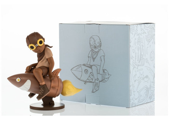 Hebru Brantley 2018 Rocket Sepia Brown Nevermore Pop Up Shop Chicago