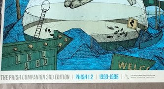 TPC3 - Phish 1.2, 1993-1995  Poster artist:  Dan Black, Landland  Edition: The Phish Companion 3rd Limited Edition of 420, Signed and Numbered by the artist  Type: Screen print  Size: 18" x 24"  Notes: The Mockingbird Foundation is the definitive guide to the Phish band and its music.
