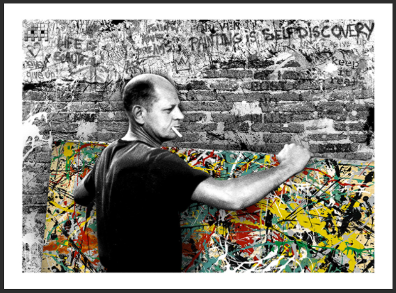 Mr. Brainwash Self-Discovery Jackson Pollock Print 2022