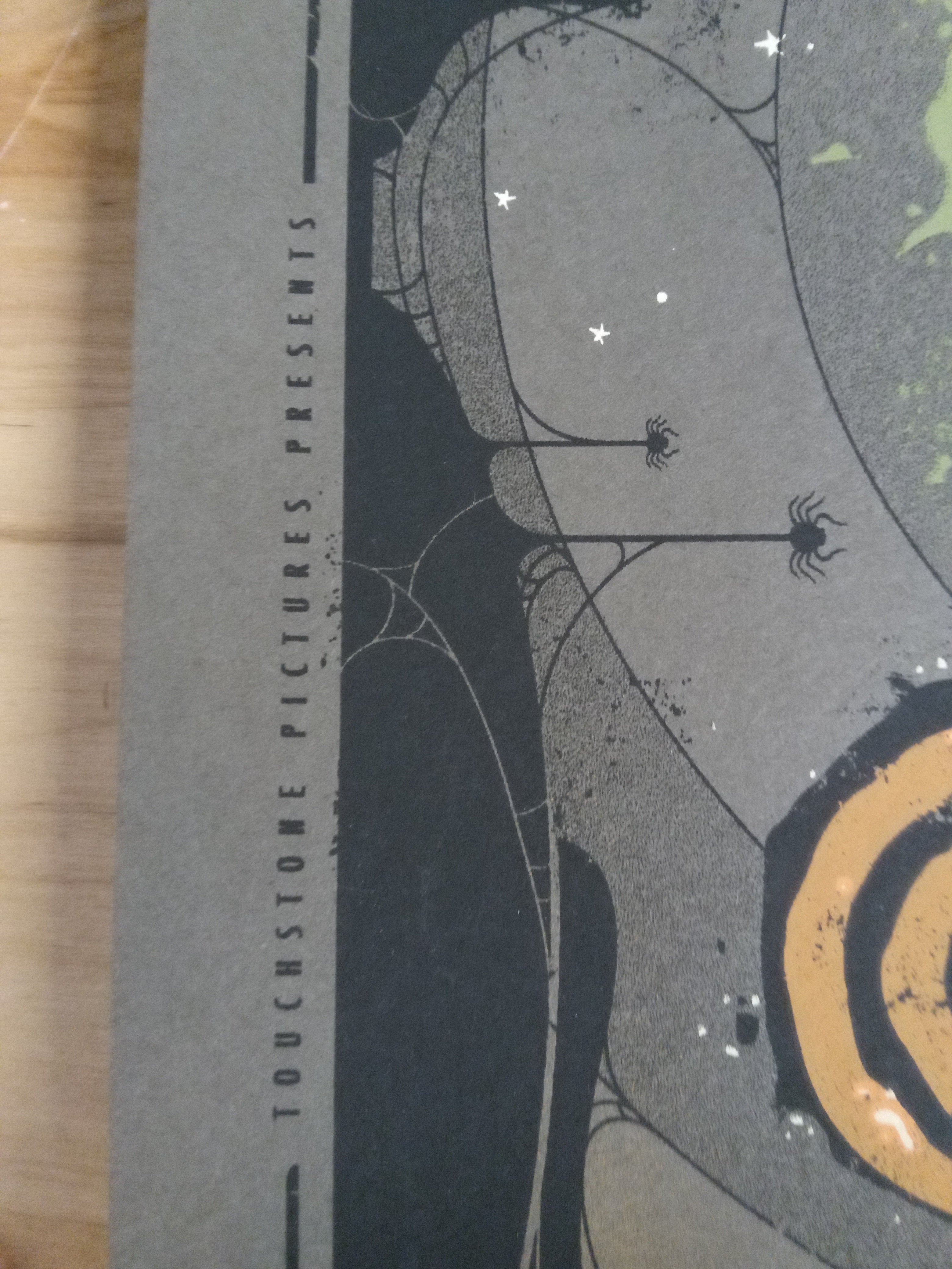 Title: “Nightmare Before Christmas” Poster Artist: Graham Erwin Edition: 390 Type: 6 color screen print Size: 12″ x 36″ Notes: Released as part of Mondo’s “Nothing’s Impossible” Disney Show.  Printed on 100# French Paper.