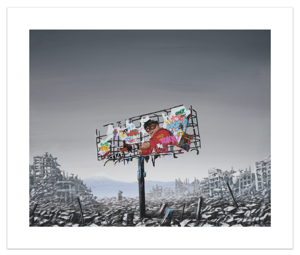 Jeff Gillette & Roamcouch RUINED SIGN NEO TOKYO Poster 2021