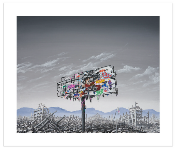 Jeff Gillette & Roamcouch Ruined Sign Dragon World Poster 2021