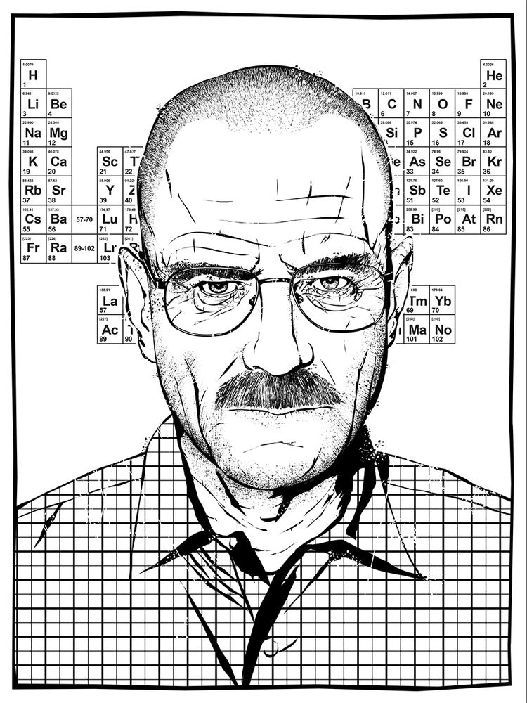 Timothy Anderson Respect the Chemistry Screen print Breaking Bad xx/65 s/n
