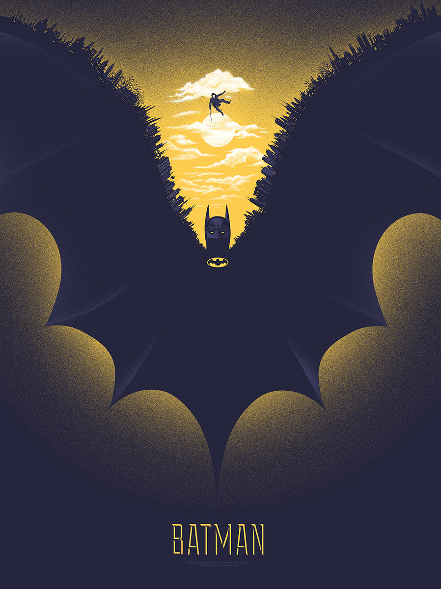 Batman 18x24 Screen print Poster Gary Pullin xx/225