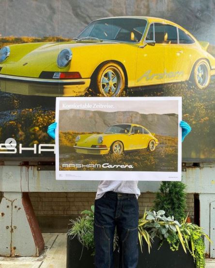 "Fictional Advertisements" by Daniel Arsham June 25 - August 7, 2021 Set of Five Prints, Limited Edition of 250, Signed by the artist Published by Library Street Collective and produced on the occasion of Daniel Arsham’s exhibition Turning Wrenches at Library Street Collective, Detroit (June 25 - August 7, 2021). prints are rolled in kraft paper and shipped in a sturdy cardboard tube protected with bubble wrap on each end of the inside.